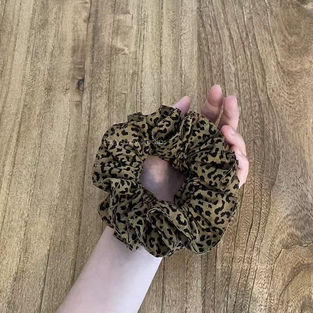 Chouchou Chiffon Léopard