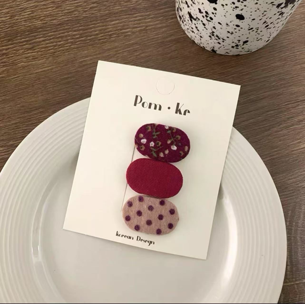 Barrettes Goutte D'Eau Fleur