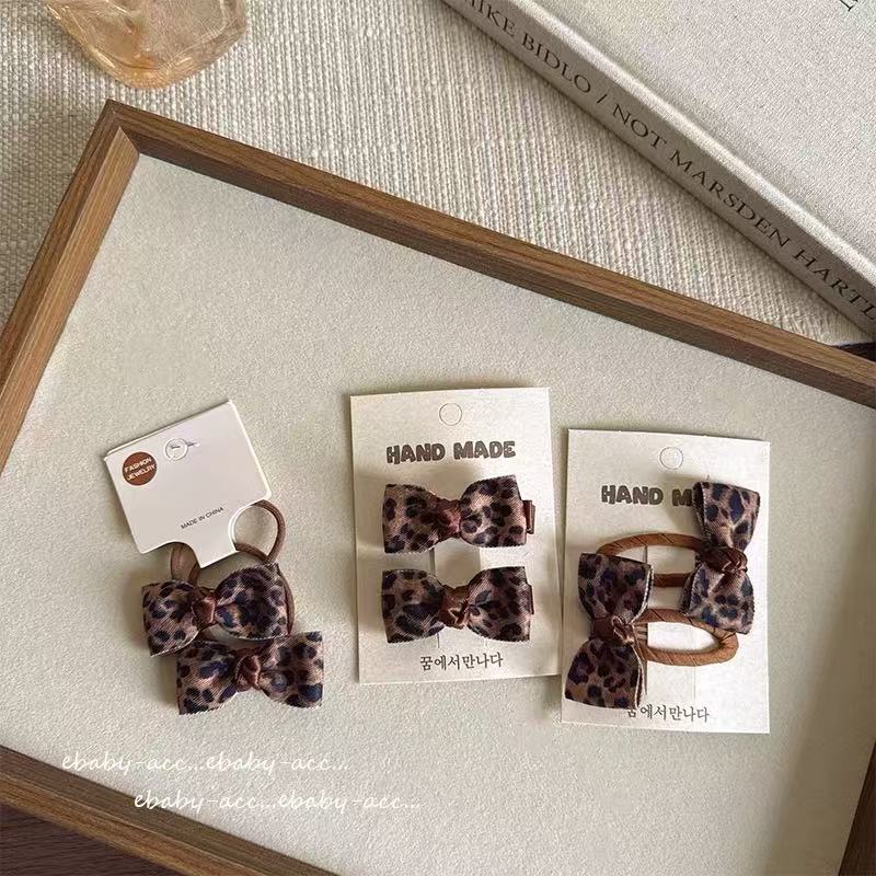 Barrettes Et Chouchou Léopard