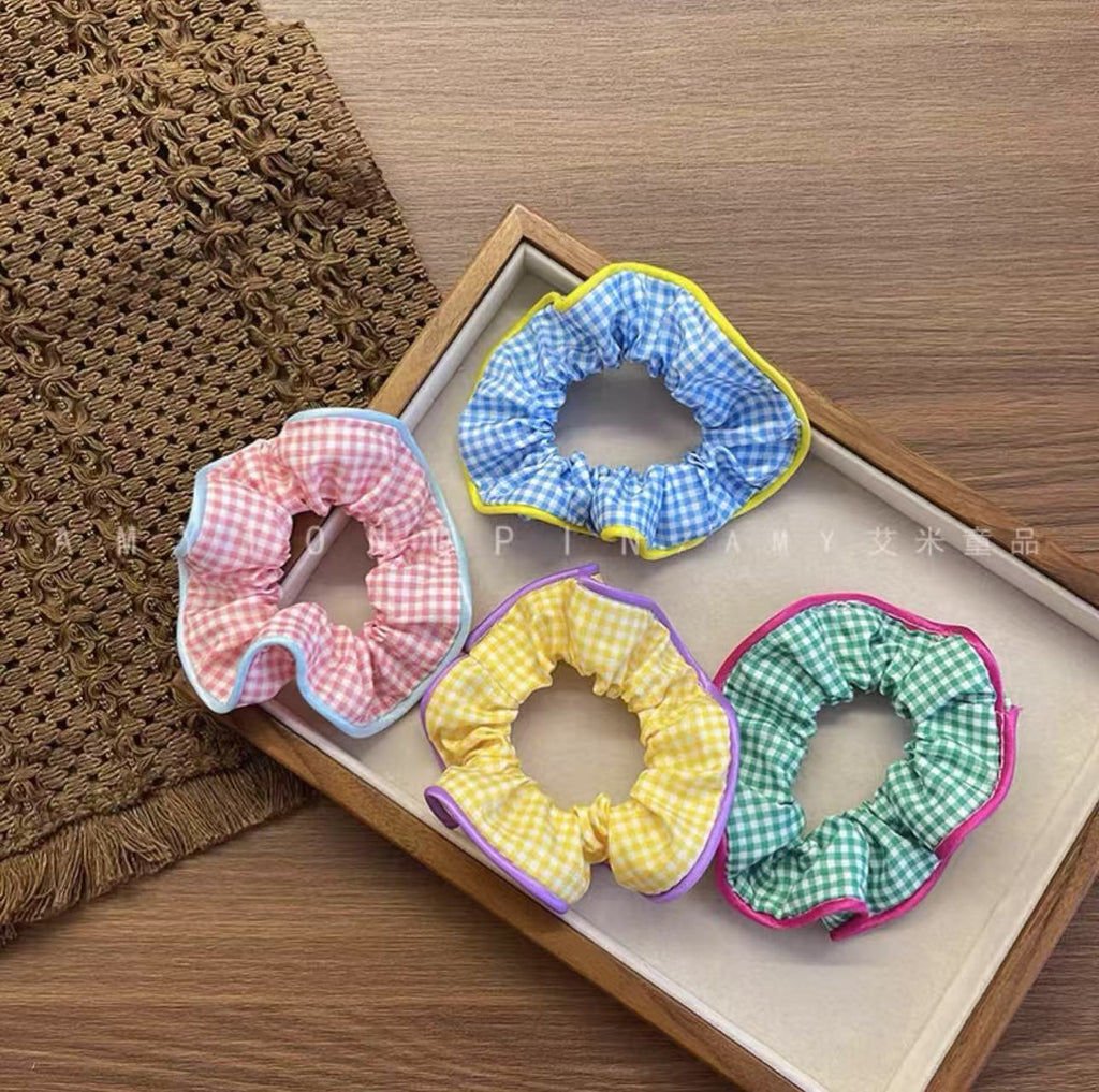 Chouchou Chiffonnée A Carreau