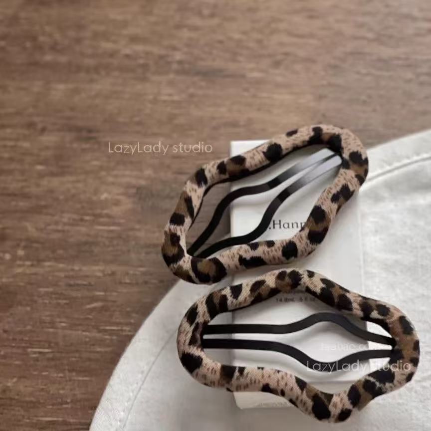 Barrettes Léopard