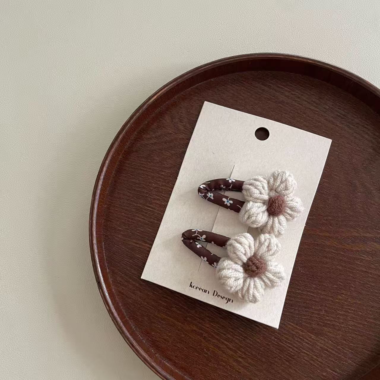 Barrettes Fleurs Brodées