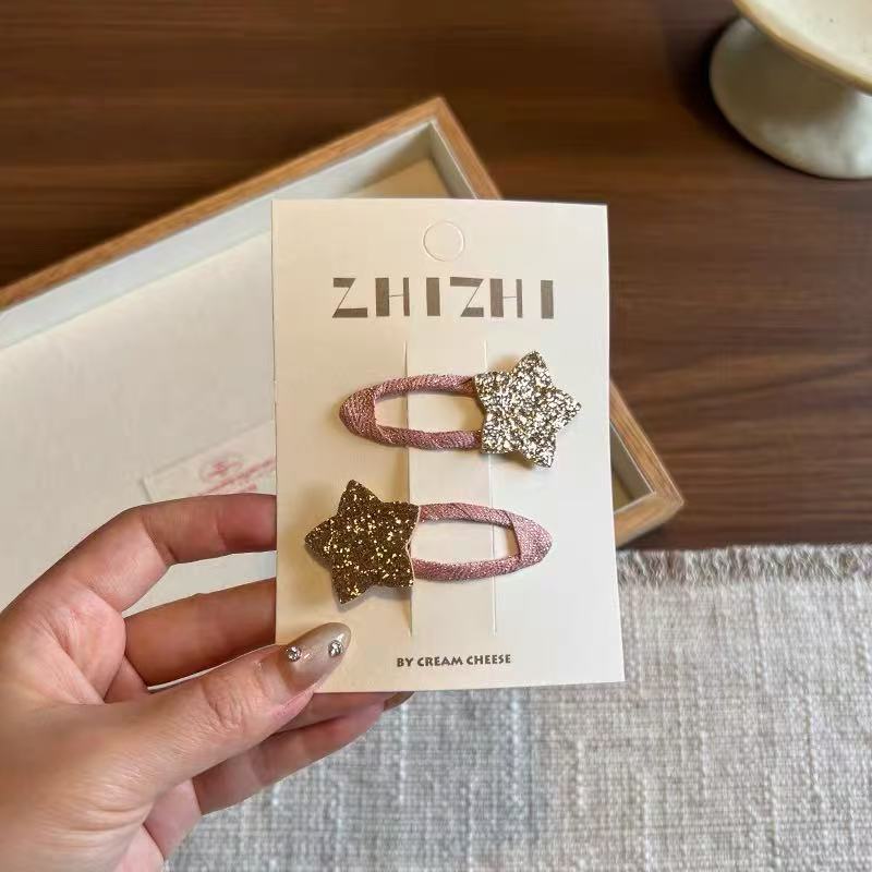 Glitter Star Hair Clips