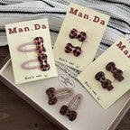 Barrettes Nœud De Papillon Léopard