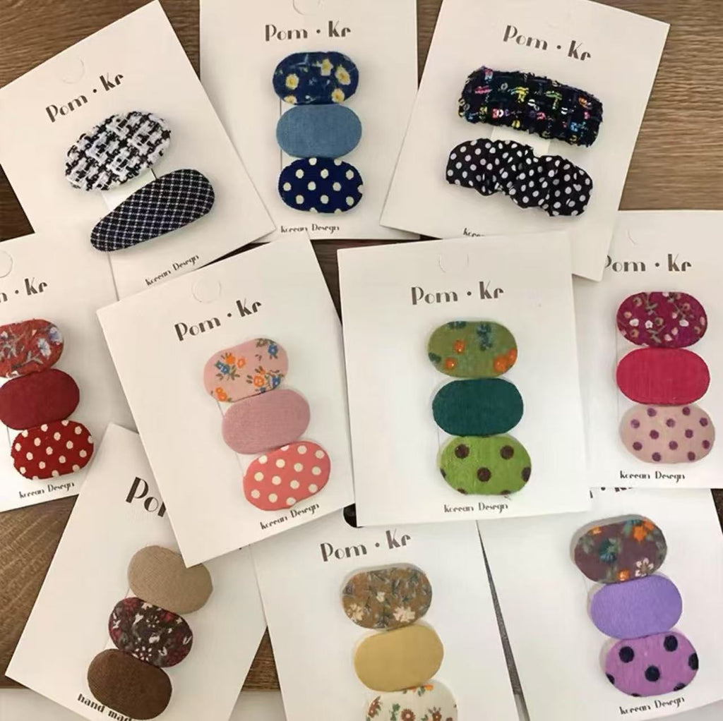 Barrettes Goutte D'Eau Fleur