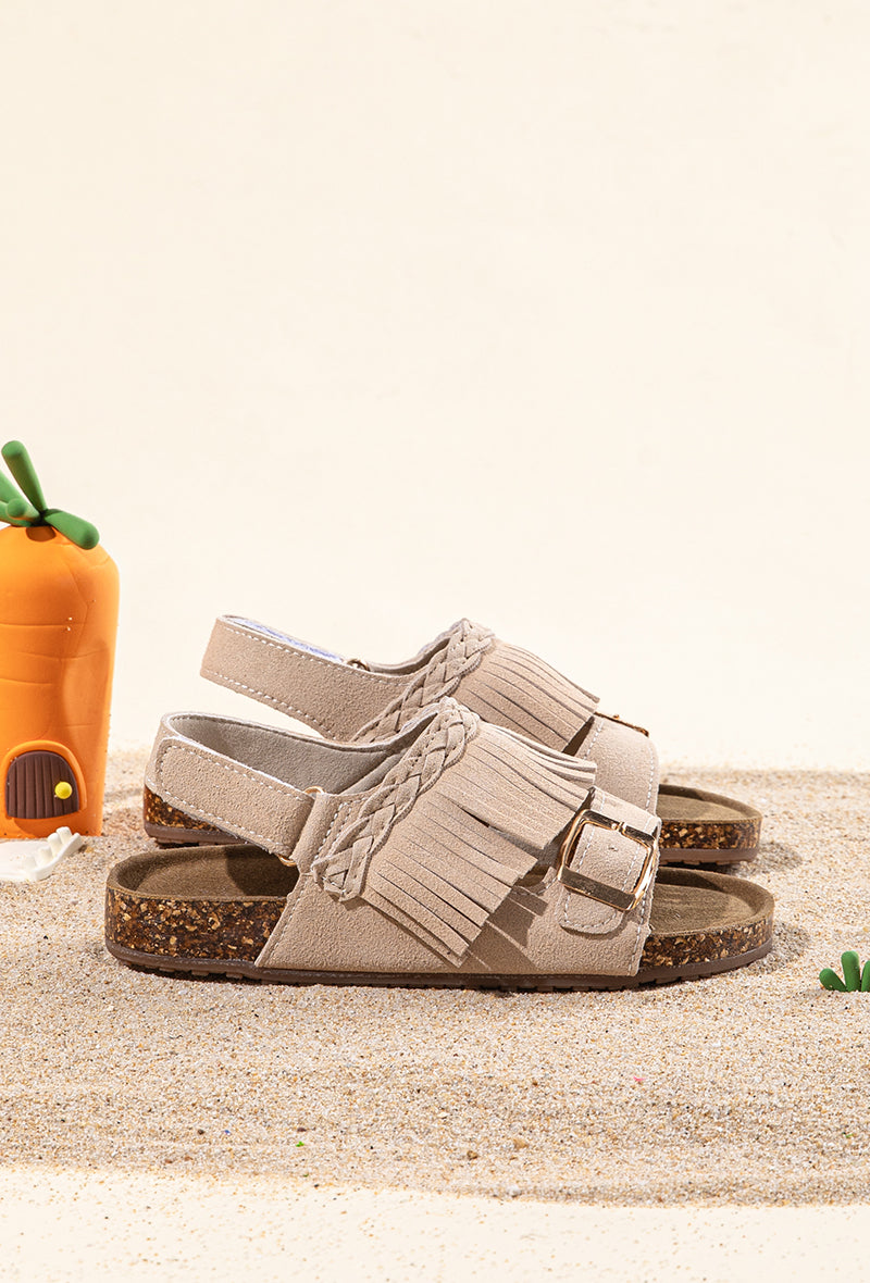 Fringed Beige Loulou