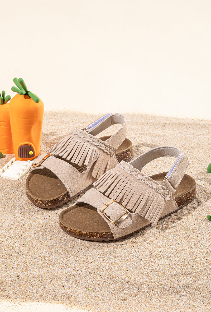 Fringed Beige Loulou