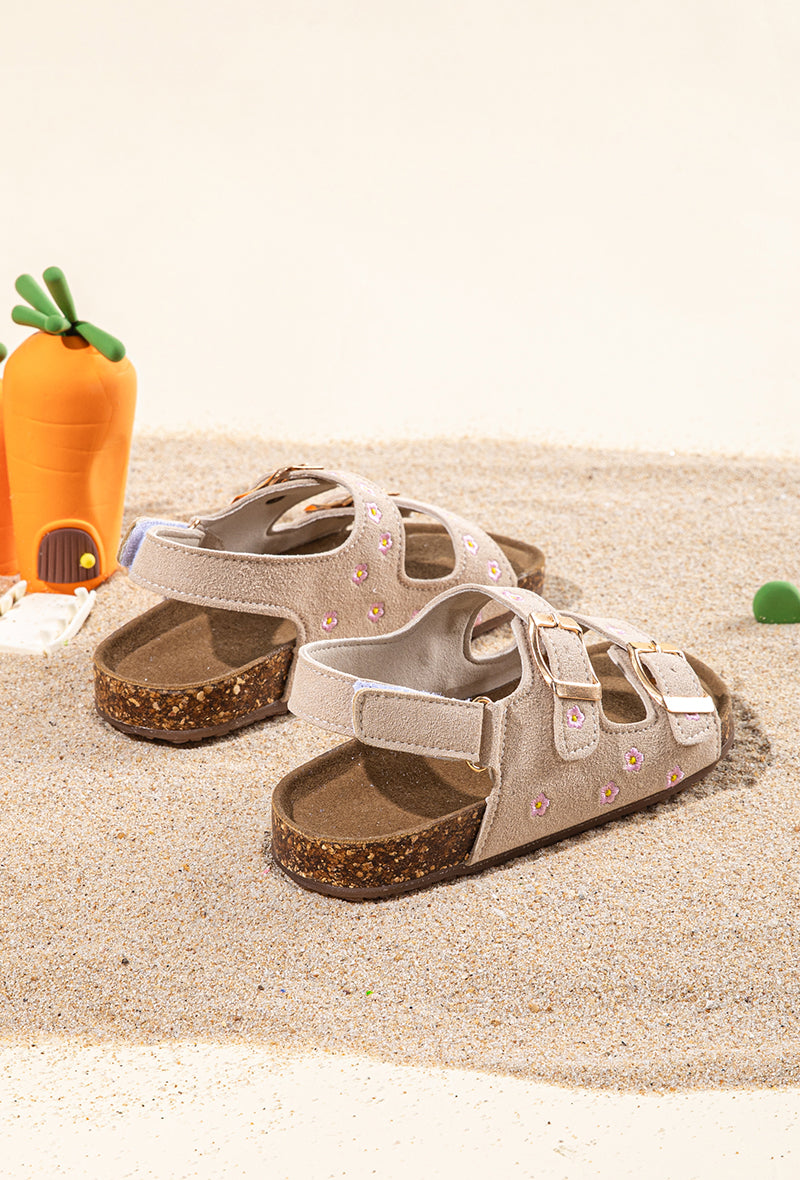 Loulou Beige A Fleurs