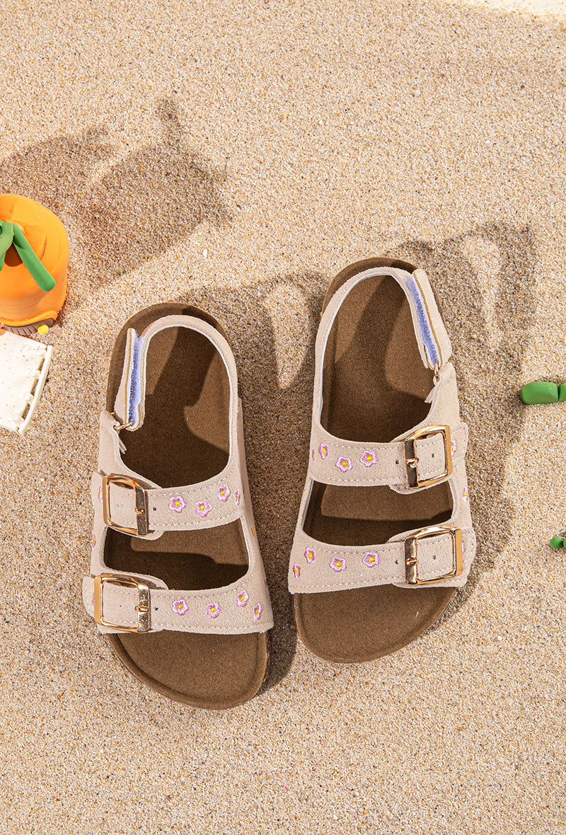 Loulou Beige A Fleurs