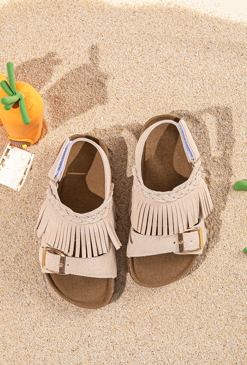 Fringed Beige Loulou