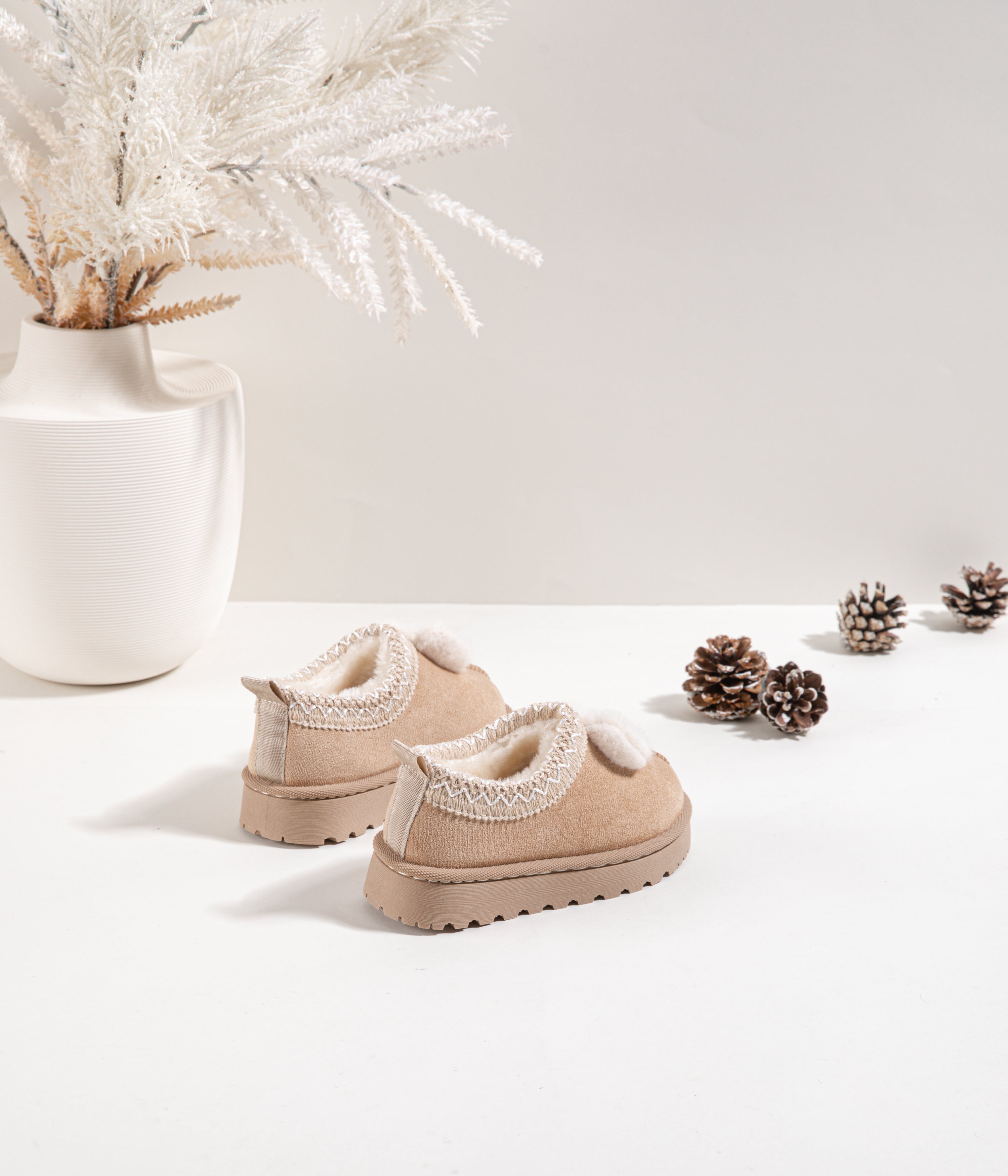 Odette Beige with Bow Tie