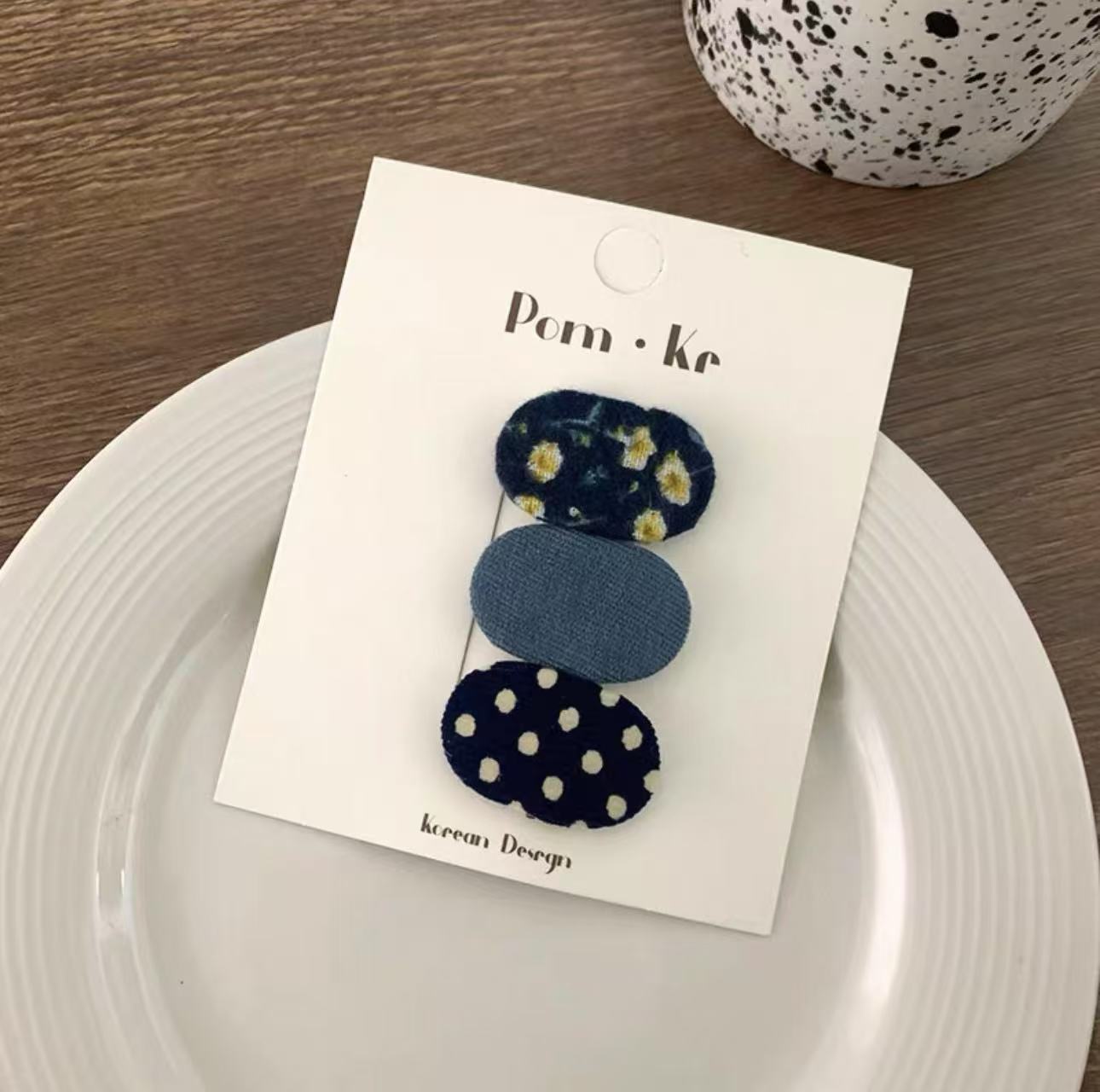 Barrettes Goutte D'Eau Fleur