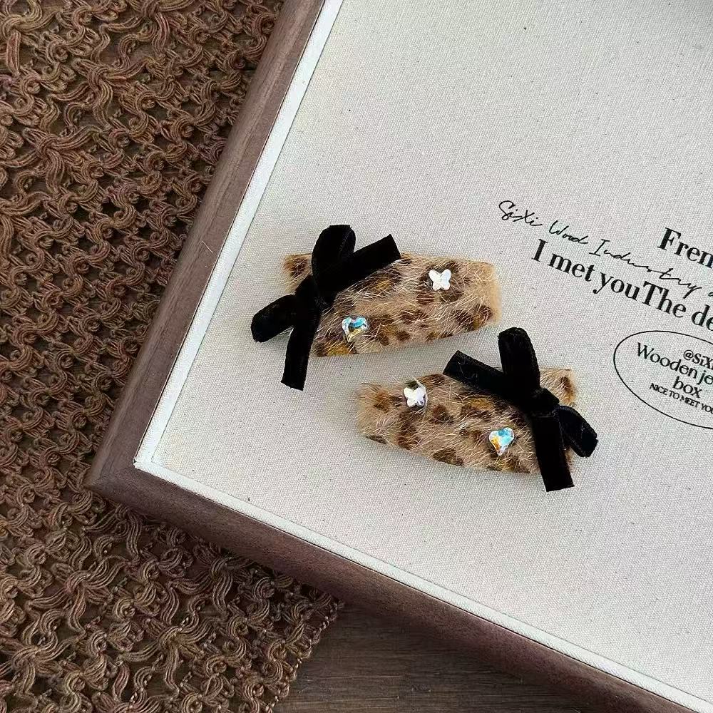 Barrettes et Chouchou Léopard