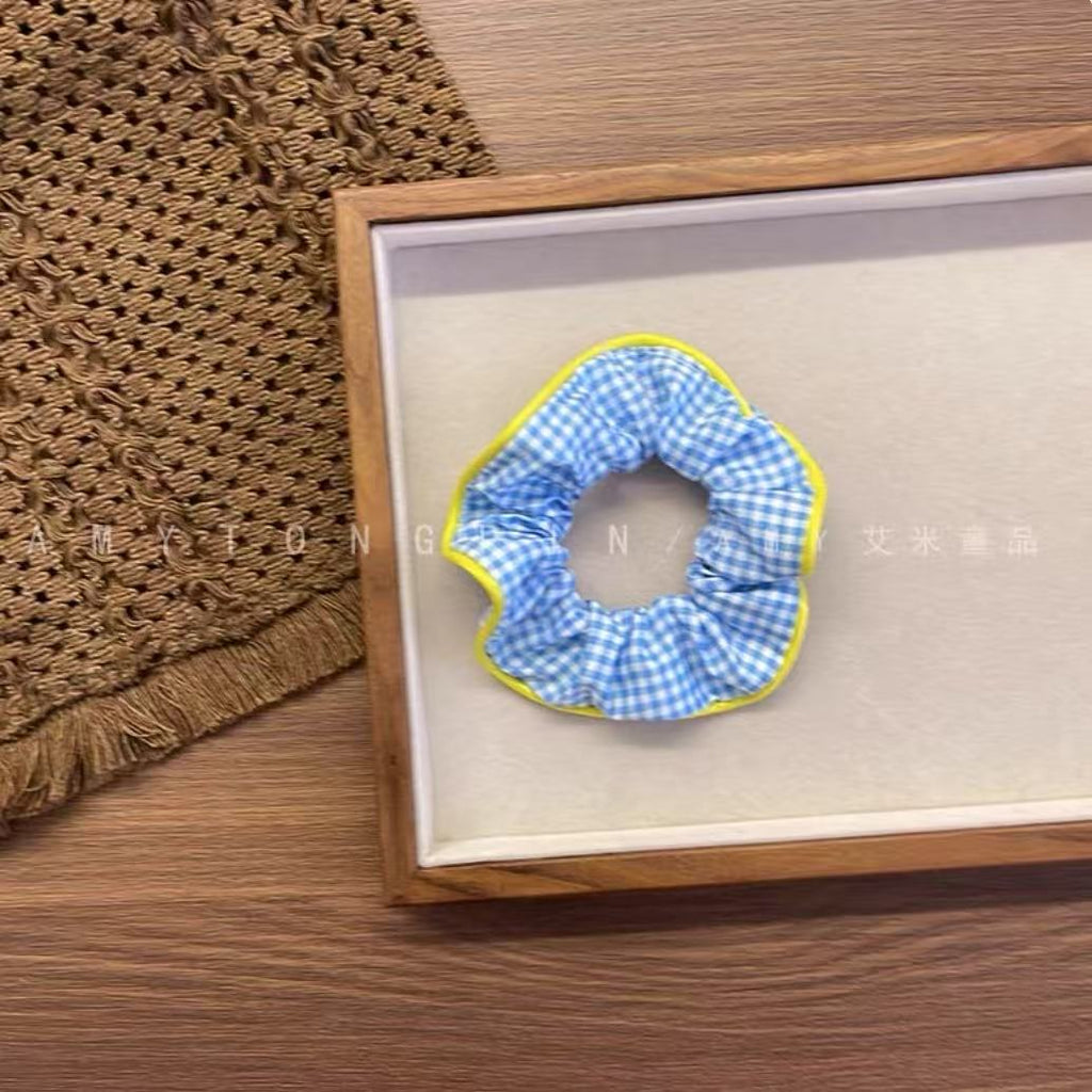 Chouchou Chiffonnée A Carreau