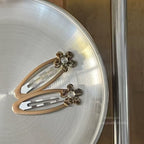 Barrettes Fleurs Léopard