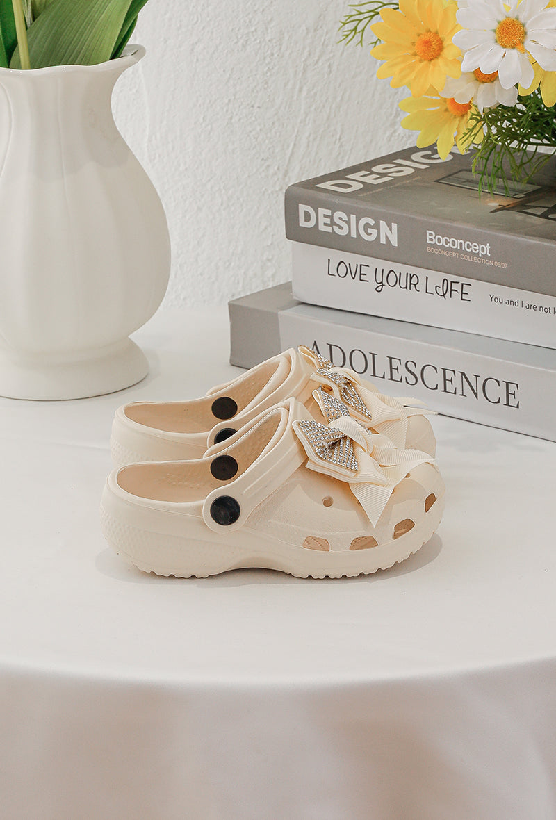 Beige Cici with Bow Tie