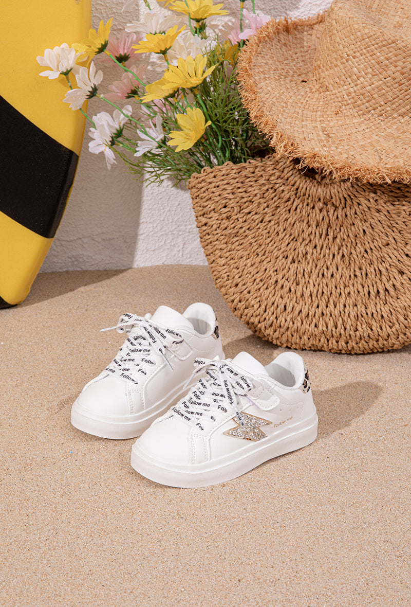 Mimi Blanc Léopard Pailletée