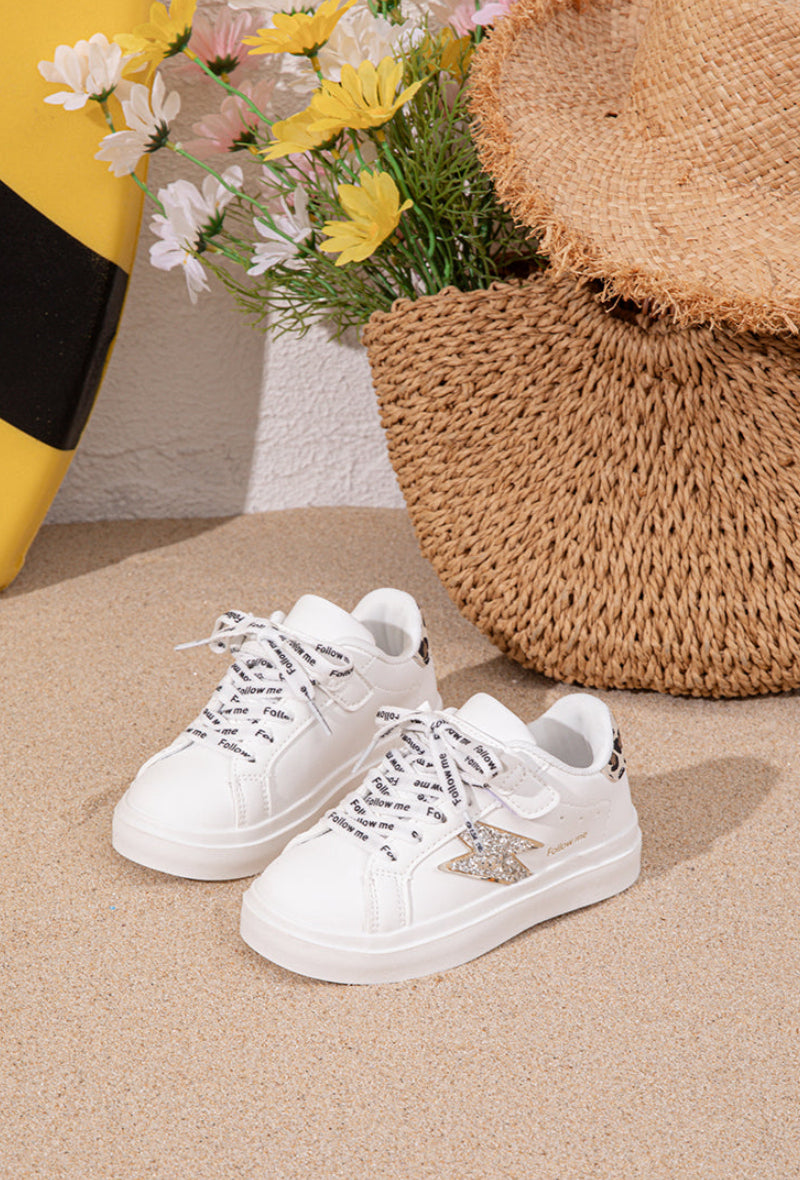 Mimi Blanc Léopard Pailletée