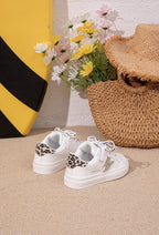 Mimi Blanc Léopard Pailletée