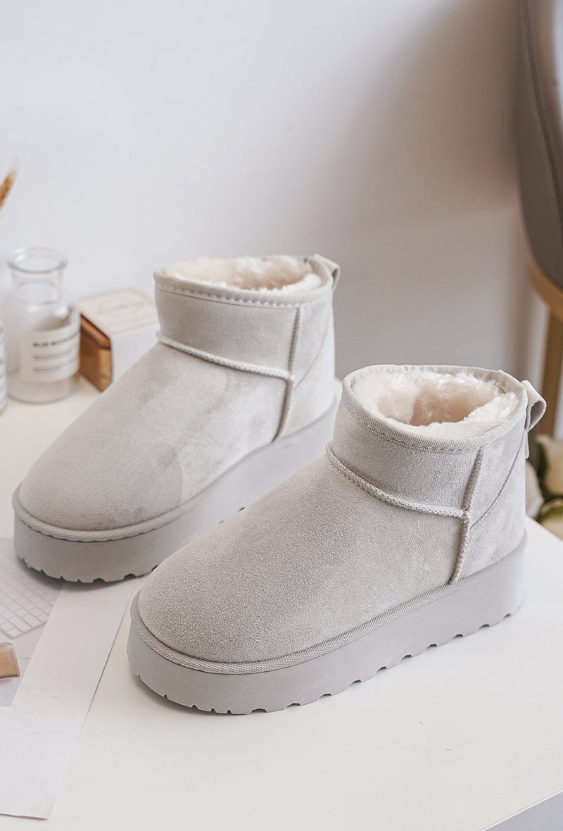 Ogg Basse Compensé Gris Clair Pour Femme