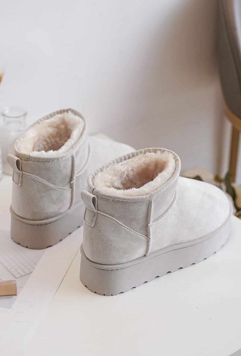 Ogg Basse Compensé Gris Clair Pour Femme