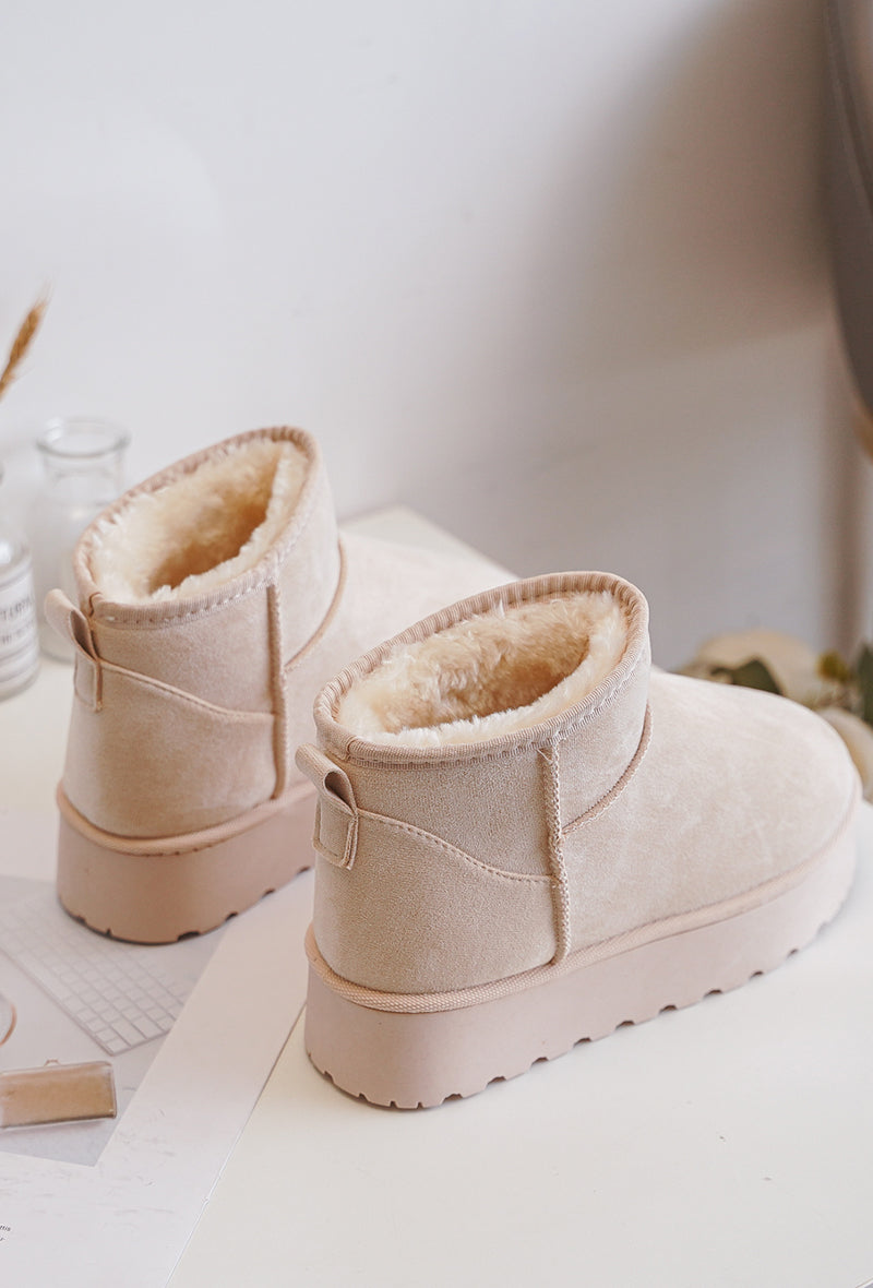 Ogg Basse Compensé Beige Clair Pour Femme