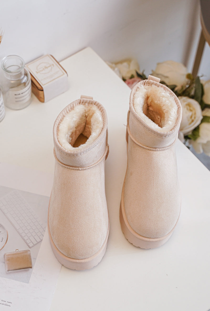 Ogg Basse Compensé Beige Clair Pour Femme