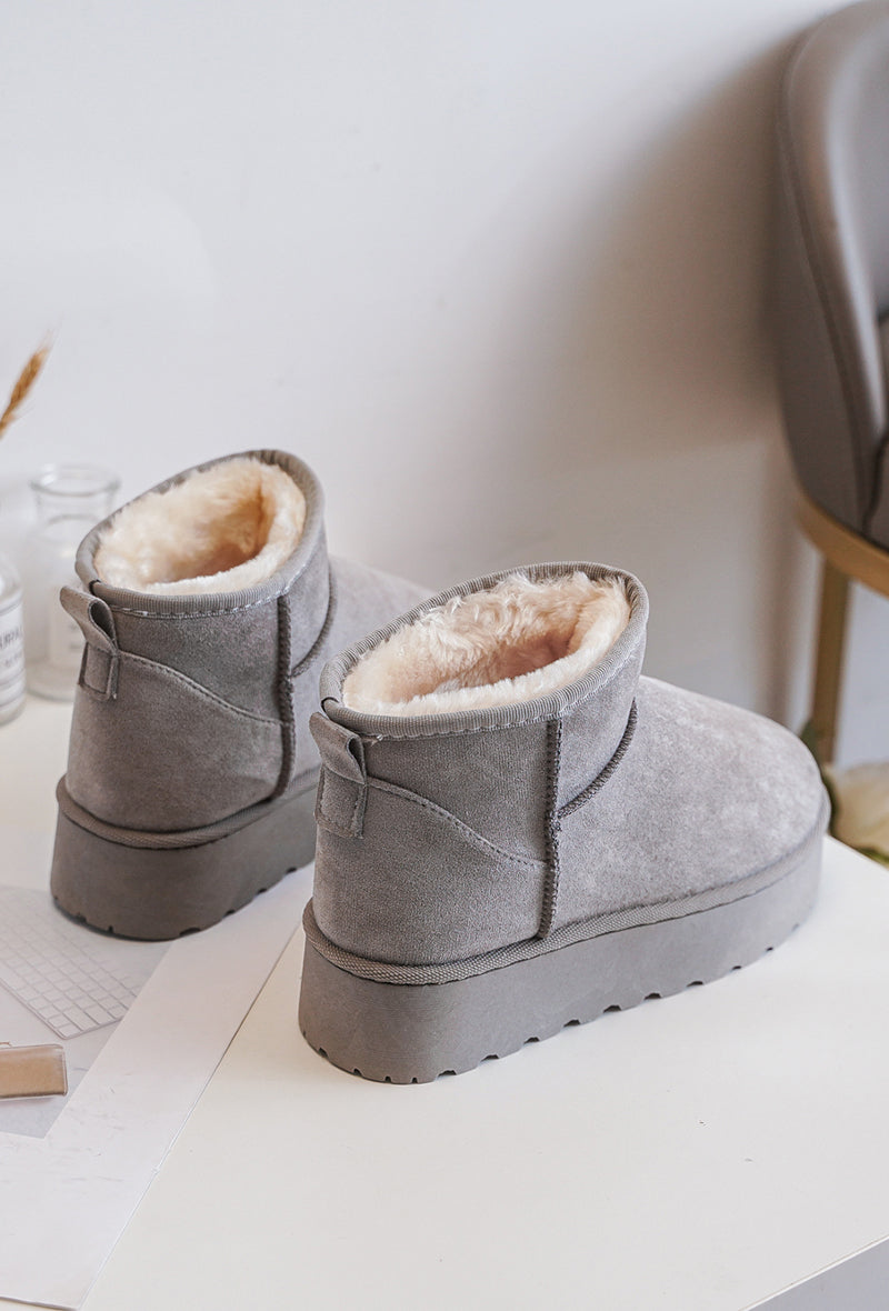 Ogg Basse Compensé Gris Pour Femme