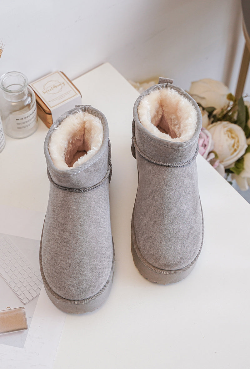Ogg Basse Compensé Gris Pour Femme