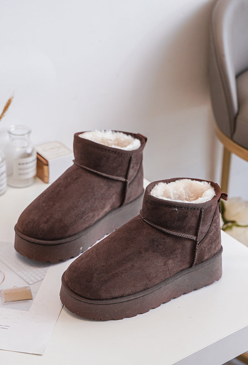Ogg Basse Compensé Marron Pour Femme