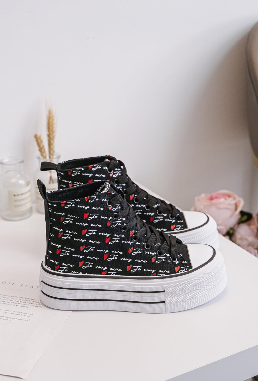 Talia Noir Montante Pour Femme