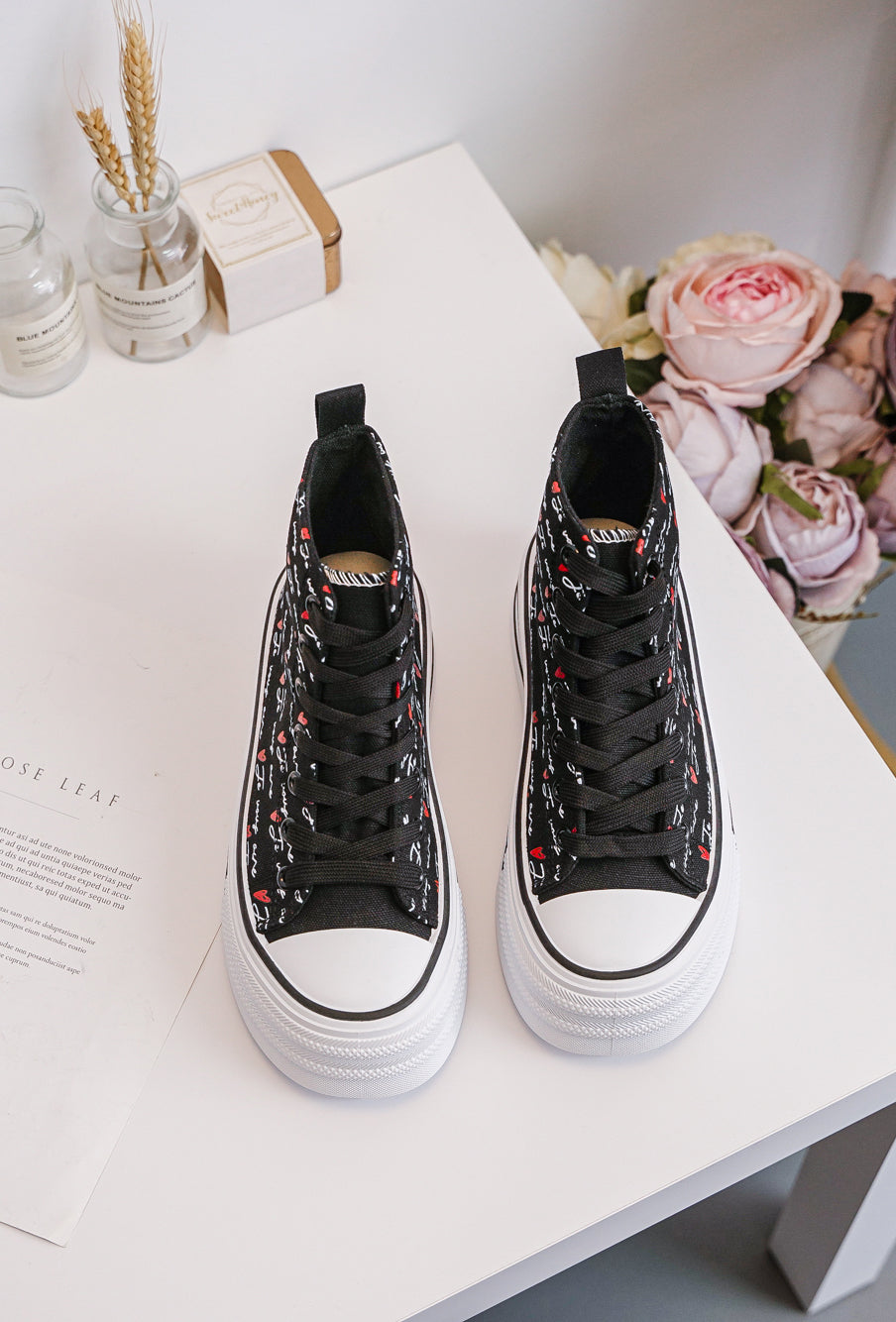 Talia Noir Montante Pour Femme
