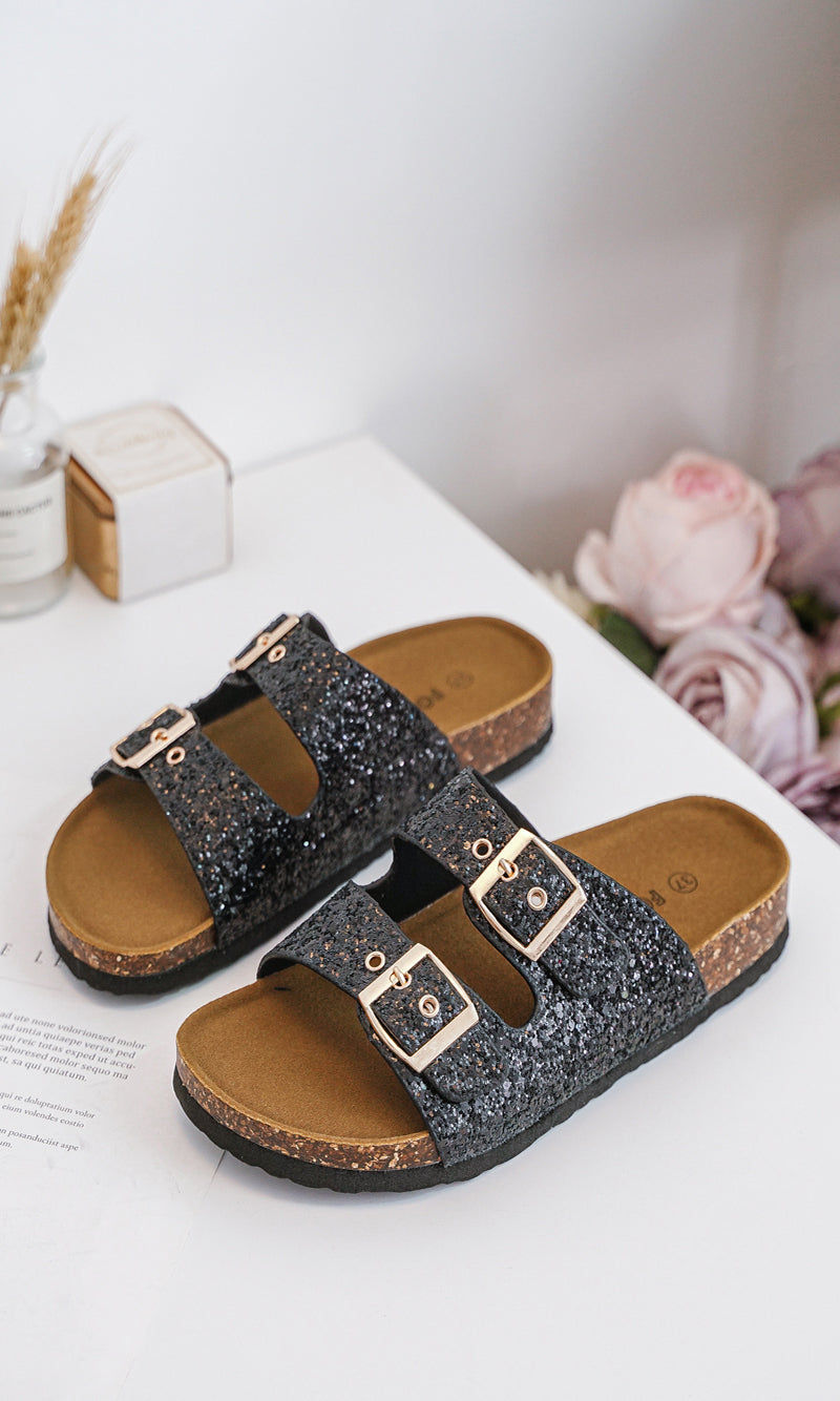 Poppy Noir Paillettée Pour Femme